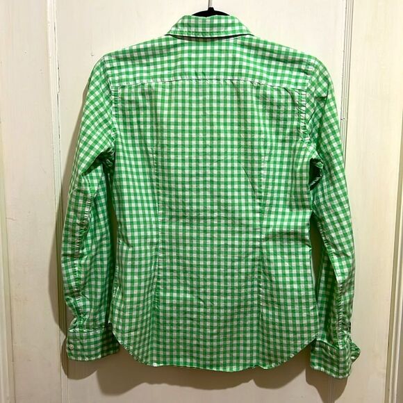 Ralph Lauren Sport Boys 6 Green White Gingham Button Up Shirt New w/o Tags! - Picture 4 of 7
